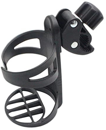 Toddmomy Portavasos para Bicicleta Portabotellas para Cochecito Soporte Giratorio 360 Compatibilidad para Tazas y Botellas de Agua