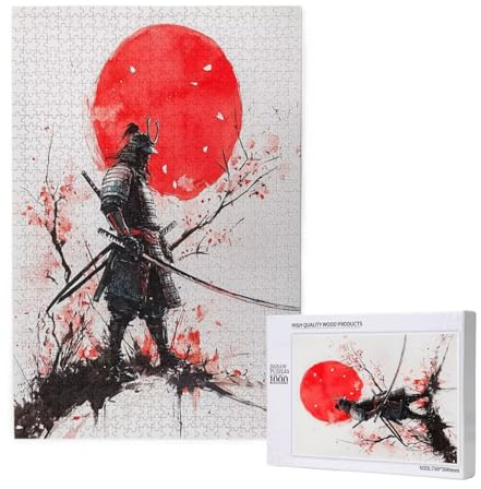 Puzzle 5000 Teile Japan Puzzles für Erwachsene Krieger HD Puzzel Anspruchsvolles und Lustig Kreatives Unterhaltungsspiel, DIY Holzpuzzle für Erwachsene Als Feiertage Geschenk fur Frauen M-1629