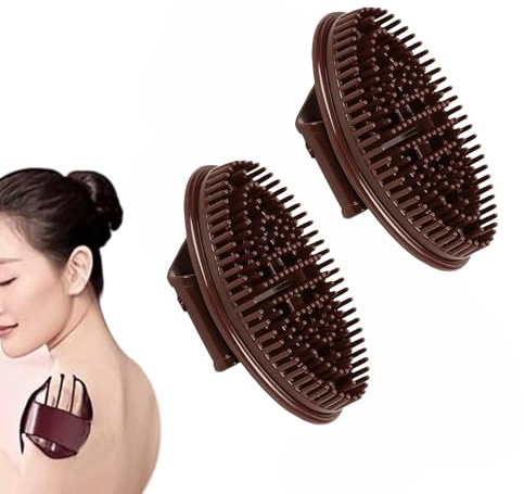 2 Pcs Meridian Brush Massage Brush, Beauty Salon Professional Custom Meridian Brush, Acupressure Meridian Brush, Meridian Scalp Massage Brush, Full Body Relaxation Comb
