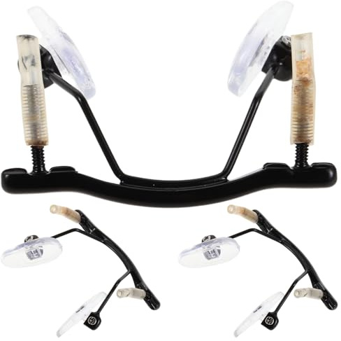 FONDOTIN Lot De 3 Supports De Lunettes Plaquettes De Nez De Rechange Coussinets De Nez En Verre Pour Lunettes Sans Monture Style Suspendu