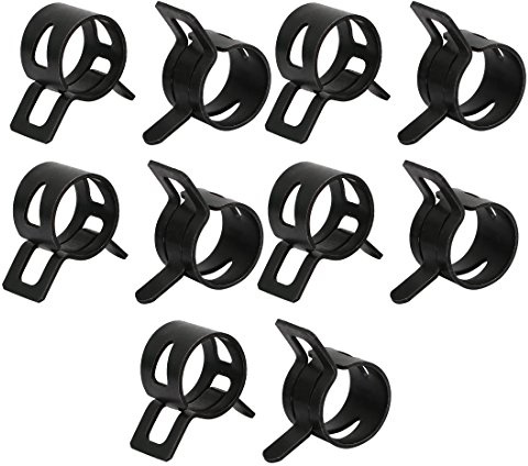 sourcing map 10 Stück 15mm Feder Schlauchschelle Federbandschelle Rohrschelle Schlauch Klemme DE de