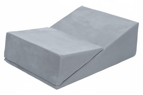 Velinda Sex-Keil keilförmiges Sex-Kissen Liebeskissen Sexmöbel Liebesmöbel Erotikmöbel (Farbe: grau)