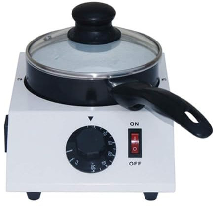 CGOLDENWALL Chocolate Melting Pot Electric Chocolate Fondue Pot Home Mini Chocolate Melter Tempering Machine Heating Machine Automatic Temperature Control (700ml Single Pot)