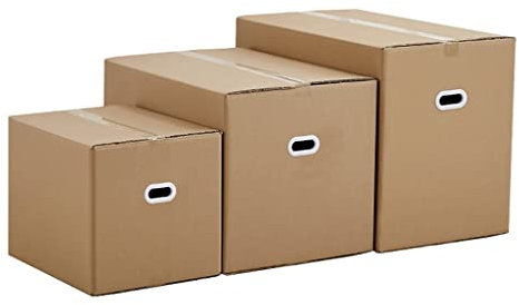 Rvlaugoaa BBGS Umzugskartons Doppelwandig Extra Groß Kartons, 5 Stück Kartons Verpacken, Umzugskartons für Geschäftliches, Posten, Aufbewahren Oder Verschenken (Size : 80 * 50 * 60cm)