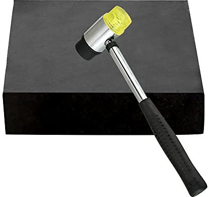 Oudtinz Juwelier-Gummi-Block – Stanzblöcke für Hammer, Formen, Jagd, flache Metalle (10 cm x 10 cm)