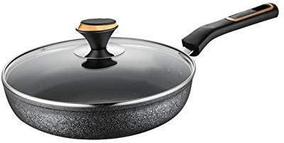 Liudan Padella Padella Padella Set Domestico Nonstick Skillet Skillet Steak Pan Omelette Pan con Rivestimento Antiaderente Induzione induzione Compatibile e Manici ergonomici Padella Antiaderente