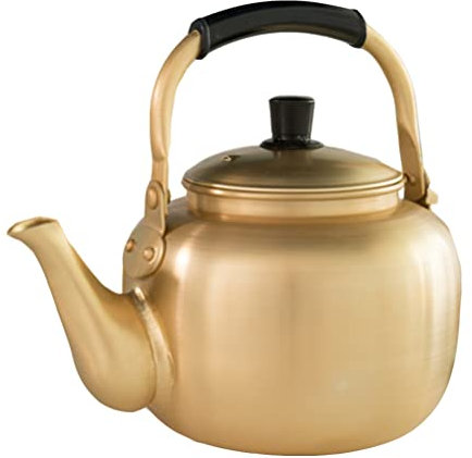 Bollitore da tè in alluminio da 3 litri, teiera tradizionale per vino di riso, anti-perdite, aceto, latte, tè, bottiglia, diffusore, bollitore filtrabile per zuppa Dongdongju o qualsiasi bevanda