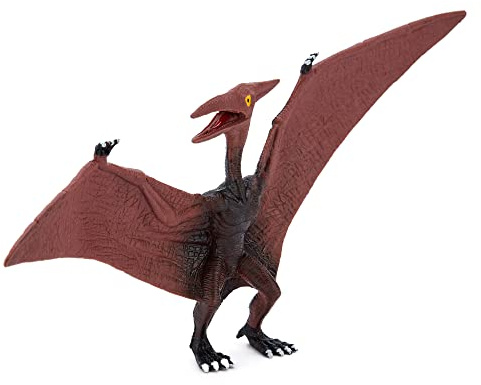 Zappi Co Bambini Pterodattilo nero/viola Dinosauro Giocattolo (23 cm di lunghezza) Collezione di dinosauri realistici e dettagliati per bambini - Figure d'azione per il gioco