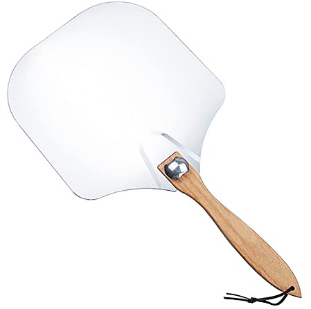Luckxing Pizzaschieber, Edelstahl Mit Holzgriff Für Brot & Flammkuchen, Pizzaschaufel - 60 X 30,5 cm Pizzaschaufel Mit Klappbarem Holzgriff Pizzaheber Für Hausgemachte Pizza, Brot, Kuchen