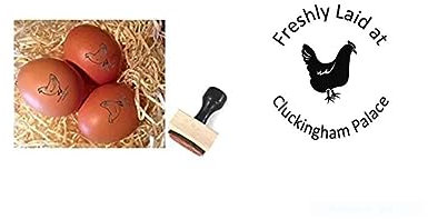 12mm Rubber Egg Stamp - Cluckingham Palace