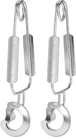 Tiardey 2pcs Snail Tongs, Stainless Steel Food Tongs, Kitchen Tongs, Buffet Tongs, for Home, Restaurant Cooking, Serving