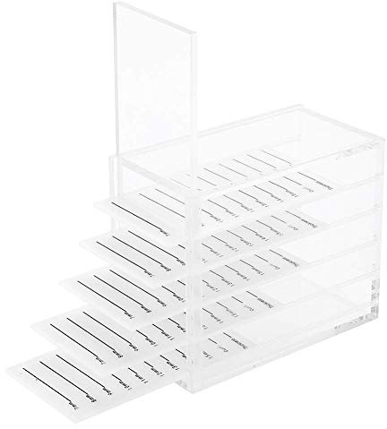 Wimpern Aufbewahrungsbox, 5 Schichten Wimpernverlängerung Aufbewahrungsbox Kunststoff Wimpern Box Transparenter Staubdichter Halter Falscher Wimpern Organizer Fall zum Pfropfen