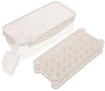 Cabilock Stampo Per Ghiaccio Da Cucina - Vassoio in Plastica Con Coperchio Per Preparare Caramelle Budini E Gelatine