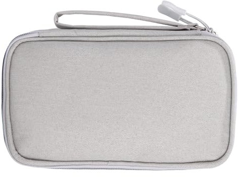 SOBEAU Kabeltasche, Elektronische Tasche Organizer, Kabeltasche Organizer Reise für Power Adapter, Kabel, Ladegerät, Powerbank, USB-Stick, Travel Organizer für Handyladekabel Elektronik Zubehör, Grau