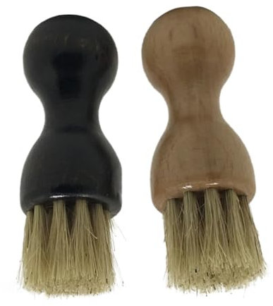 FRCOLOR 2St Schuhputzbürste Schuhputzpinsel Badezimmerbürste Küchenbürste Buchenbürste reinigungsbürste putzhandschuhe Schuhcreme Stiefel Schuhbürste tragbare Bürste Teppich Schach Hölzern