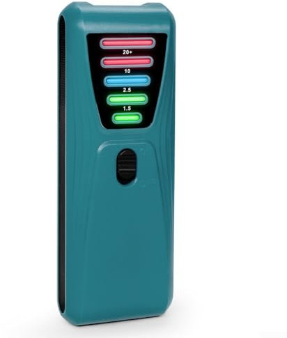 1 unidad para detector de radiación nuclear de contador GEIGER, construcción ABS, alta sensibilidad, pruebas EMF, diseño portátil, compacto y ligero, funciona con pilas (verde)