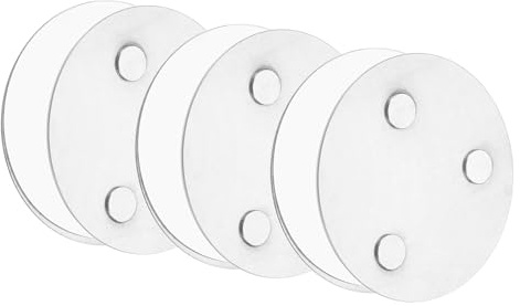 QUARKZMAN 3 Stück Rauchmelder Magnethalter mit Extra Starken Klebepads & 3-Fach Magneten Universal Magnethalterung Aufhängung zum Kleben 50mm Durchmesser für Rauchwarnmelder Feuermelder