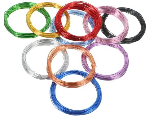 Alambre de Aluminio Anodizado de Colores para Joyería y Manualidades, 10