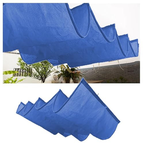 JUCCJUXIN Einziehbar Welle Sonnenschutzsegel，Einziehbare Wellen-Sonnensegel,Ersatz Gleiten Überdachung Schattenabdeckung for Outdoor Pergola Wintergarten Terrasse，Verstellbar(W1.2*L4m/W3.93*L13.12ft)