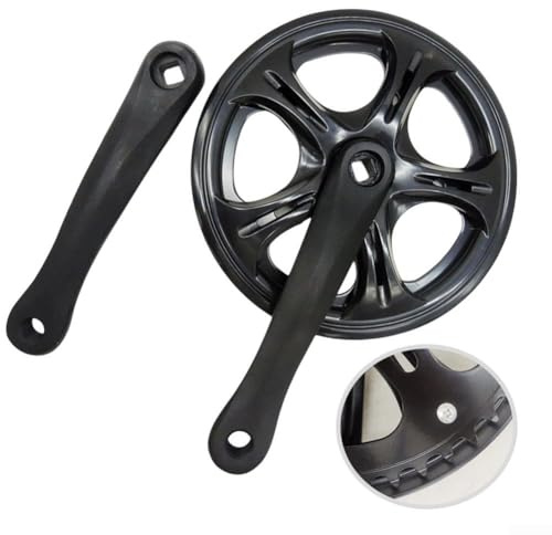 Klappbare Fahrrad-Kurbelgarnitur mit 48 Zähnen und quadratischem Loch für optimale Leistung (nur Fahrrad-Kurbelgarnitur)
