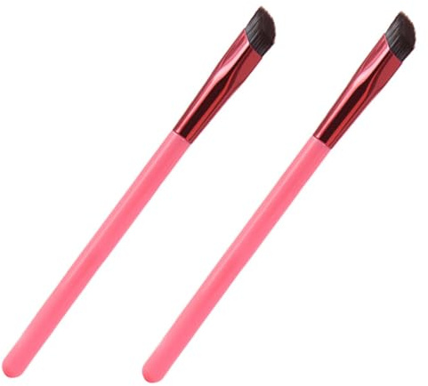 ARTSEWPLY 2 pièces Pinceau Sourcils Professionnel Brosse Angulaire Multifonction Pour Maquillage Des Yeux Femme et Fille Usage Salon et Maison