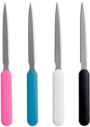 NiceNaiils 4 Pcs tagliacarte in acciaio inox, leggero, per ufficio, casa, scuola, Coltello Apri-Busta Apri-Lettere, Coltello Da Taglio In Metallo, Coltellino Da Lettera