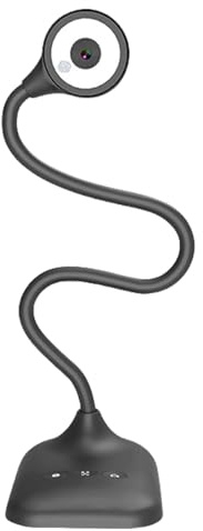 Jazuaiao Cámara web transparente compatible con USB, cámaras de documentos USB para equipo de zoom con sensores CMOS y reducciones, cámara de documentos transparente para profesores