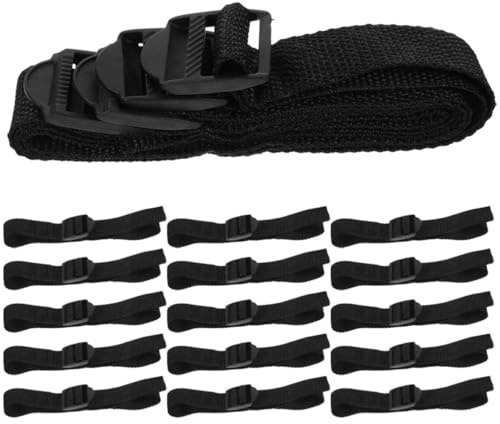 16 Piezas Cordones para Zapatos Negro Aeradores de Césped de Nylon | Clavos de Jardín, Montaje Seguro, Uso Exterior en Césped, Pensado para Profesionales y Mantenimiento