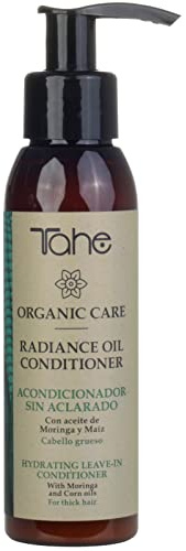 Tahe Organic Care Après-shampooing hydratant sans rinçage Radiance Oil Conditioner pour cheveux épais, 100 ml