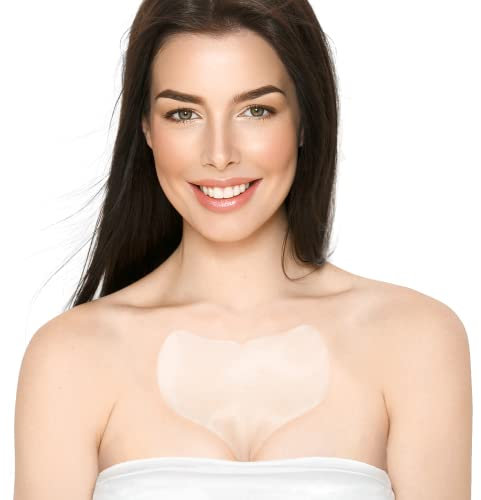 Antirughe Pads e Cerotti per Petto e Décollete - Antietá e Prevenzione delle Rughe Sottili - per Cura della Pelle - in Silicone Sicuri - Ascensore notturno - Riutilizzabile e Rivitalizzante