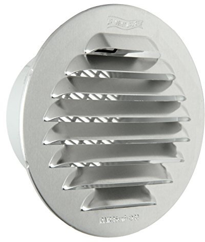 The GTAP80R Ventilation Grill Round Recessed, Aluminium, 80 mm