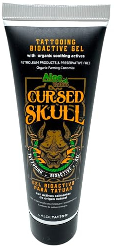 INKgrafiX® ALOE TATTOO Bioaktive Petrolatum - CURSED SKULL 300ml - IG51912 - Salbe Creme Butter Pflege Haut Skin vegan