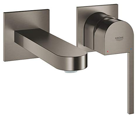 Grohe GROHE Plus 2-Loch-Waschtischbatterie Hard Graphite Gebürstet