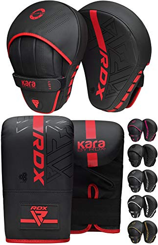 RDX Pratzen und Boxhandschuhe Set, Kampfsport Handpratzen Boxsack Handschuhe, Kickboxen Muay Thai Boxpratzen Mitts, MMA Training Boxen Pads, Sparring Punchinghandschuhe Boxpads