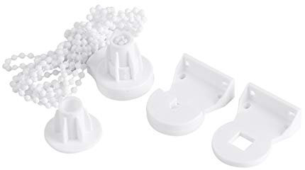 Roller Blind Fittings, Plastic 25mm Curtain Roller Blind Brackets Spare Roller Blind Parts Roller Blind Chain Replacement Clutch Beaded Chain Window Blind Accessories Repair Kit