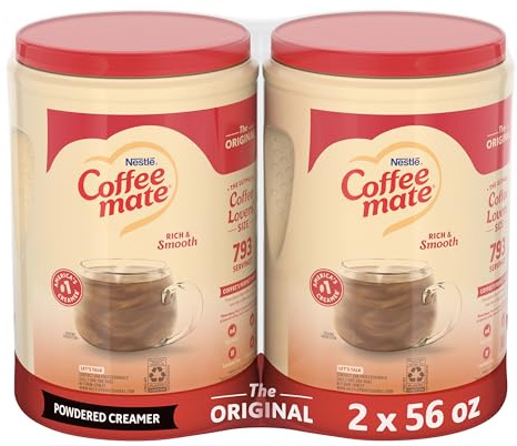 Nestle Coffee mate Coffee Creamer, Original, Non Dairy Powder Creamer, 56 oz Bulk Pack (Pack of 2)