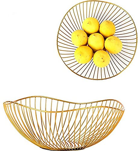 Portafrutta Rotondo In Metallo Cesto Di Frutta Traforato Portafrutta In Metallo Grande Decorativo Grande Capacità Il Cesto Frutta Fresca Semplice Moderno Frutta Verdura Snack Composta Pratico Cestino