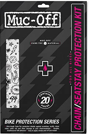 Muc-Off, Chainstay Protection Kit-Punk Unisex Erwachsene, natürlich, einzigartig