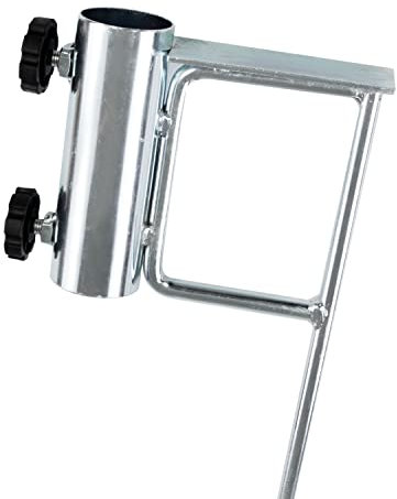 Hummelladen Bodenhülse Sonnenschirm Erdspieß Sonnenschirmhalter 45 cm lang - Mastdurchmesser bis 42 mm - Stahl Anker - Rasendorn Bodenanker für Schirme, Wäschespinne