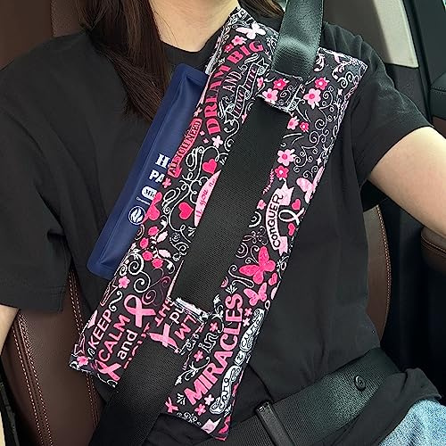 Oreiller de mastectomie, coussin de ceinture de sécurité post-chirurgie, récupération d'hystérectomie, récupération par césarienne, insert de poches de poche de chimio, protection de ceinture de