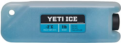 YETI Ice Block Refreezable, Reusable Cooler Ice Pack, Clear, 1 LB