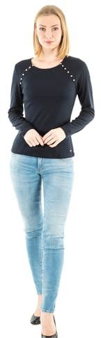 Morgan Femme 241-tmilie T-shirt, Marine, XS EU