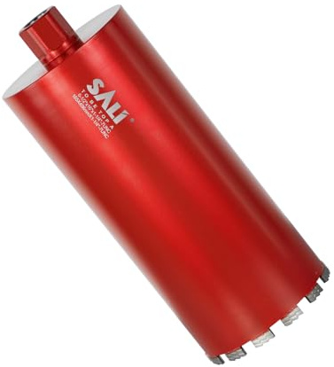 SALI Wet Diamond Core Drill Bits 6-1/2 (167mm) Diameter, 15 (380mm) Drilling Depth, Turbo Laser-Welded Segments(Wavy Teeth) With 1-1/4-7 Thread Core Bit for Rebar Concrete Brick Block Masonry Stone