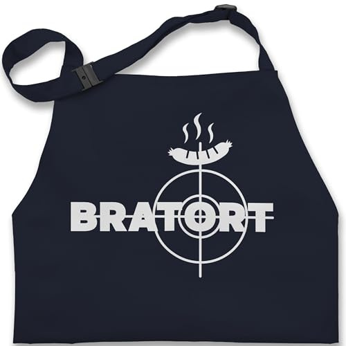 Shirtracer - Kinderschürze Schürze Kinder Jungen Mädchen - Grillschürze - Bratort Witziges Geschenk Grill Lustig Vatertag Geburtstag Weihnachten Papa