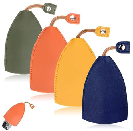 ZKSXOA 4 Pezzi Chiavi per Auto,Portachiavi per Auto,Custodia per Chiave per Auto,Motivo Creativo, Chiavi Manicotto Chiave di Grande capacità per Tenere da 5 A 8 Chiavi