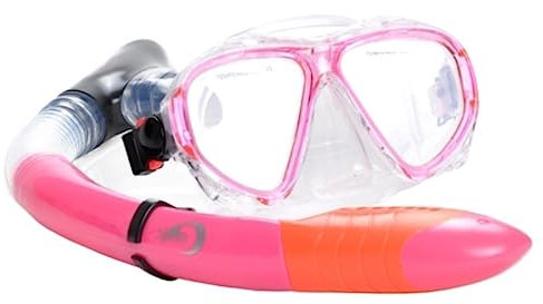 Taucherbrille Tauchmasken, Schnorchel-Sets, Professionelle Schnorchelausrüstung Für Den Wassersport, Schnorchelausrüstung, Masken Tauchmaske (Color : Rosa, Size : 40 * 17 * 6cm)