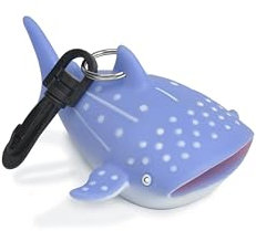 Best divers Porte Octopus Requin Baleine 7 x 11 x 5,5 cm, Homme, Bleu Clair,