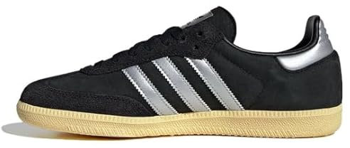 adidas Performance Herren Samba Classic Indoor Fußballschuh, Schwarz, mattes Silber, 11.5 US