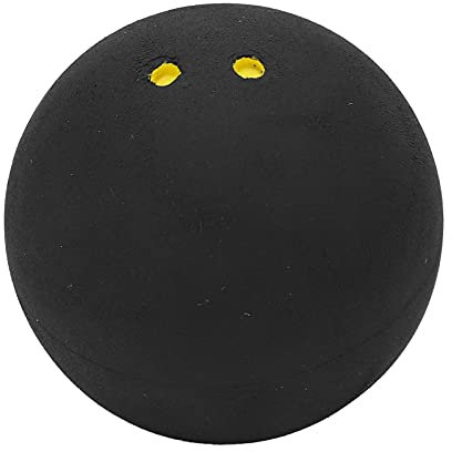 Yuecoom Squashball mit doppeltem gelben Punkt, 37 mm, Squashball für Sportwettkämpfe, Squashball für Training und Übung, weiches Gefühl