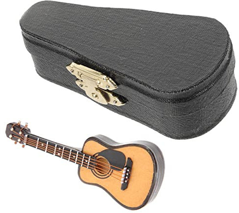 PRETYZOOM 1 Set Modello Di Chitarra Mini Giocattoli Per Bambini Chitarra Per Bambini a Finta a Per Principianti Mini Giocattolo Giocattoli Per Bambino a Tiglio